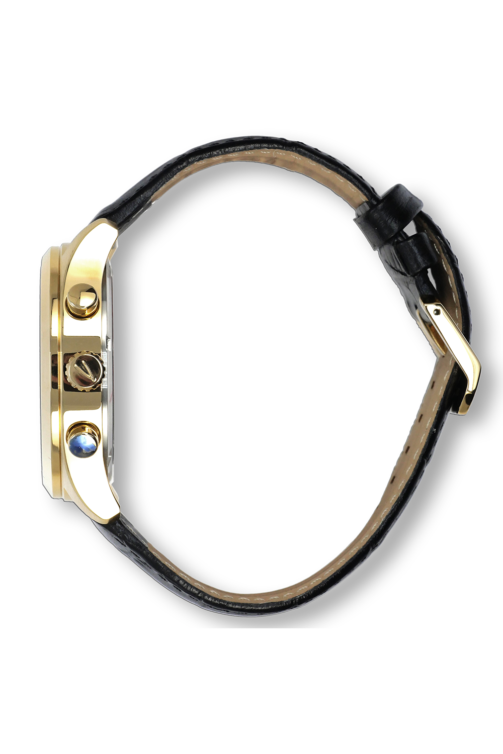 Vialli Matera Leather Wristwatch: Stainless Steel, Sapphire Crystal, Water Resistant
