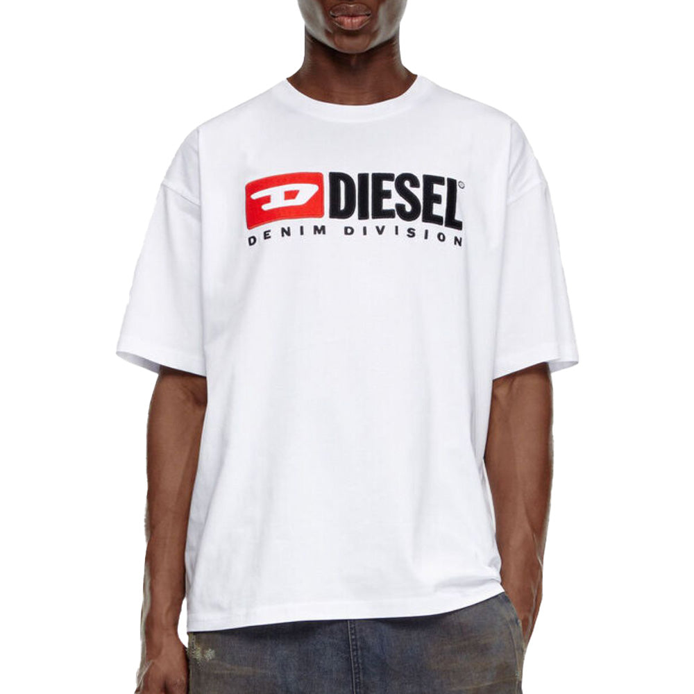 Diesel T-Boxt-Div Men's Black Crew Neck Short Sleeve Cotton T-Shirt