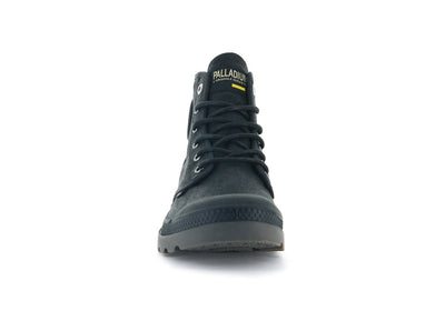 Palladium Pampa Hi-Wax Classic Black Canvas High-Top Boots for Men