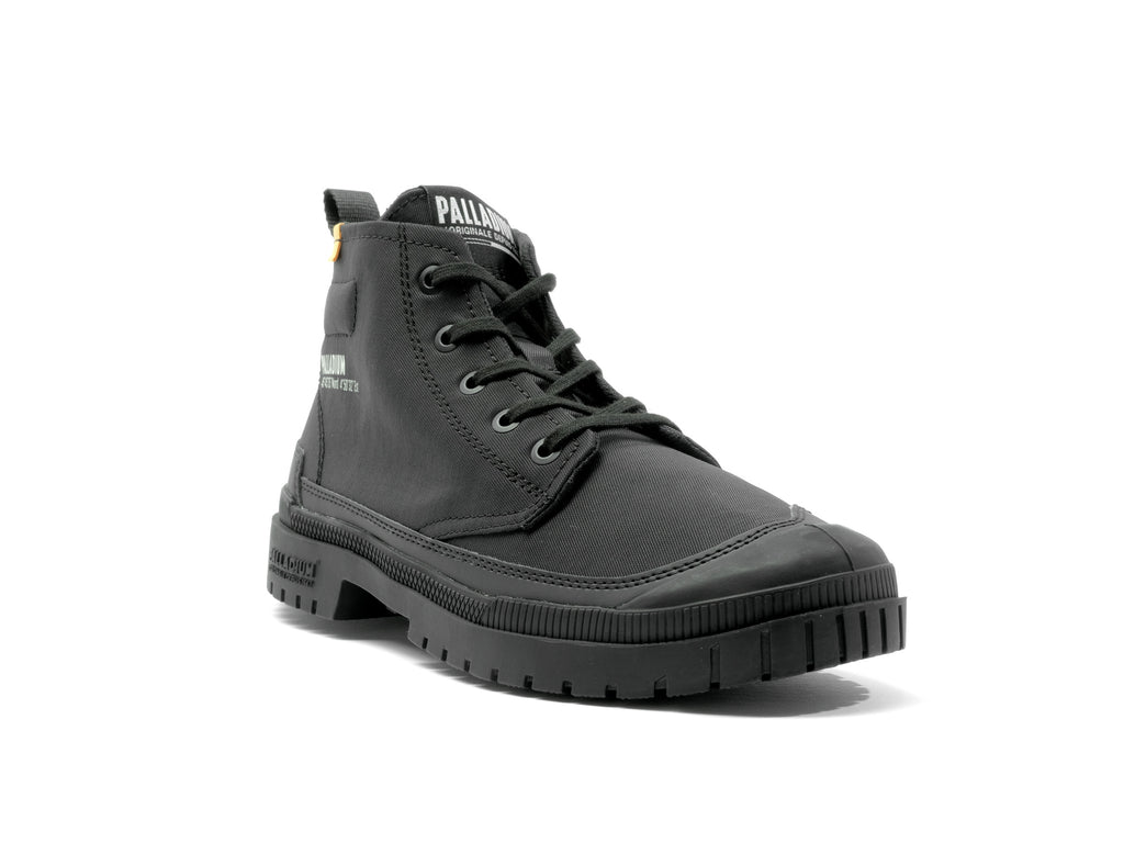 Palladium SP20 Hi-Tech Black Boots: Lightweight, Durable, Waterproof, Urban Explorer Footwear