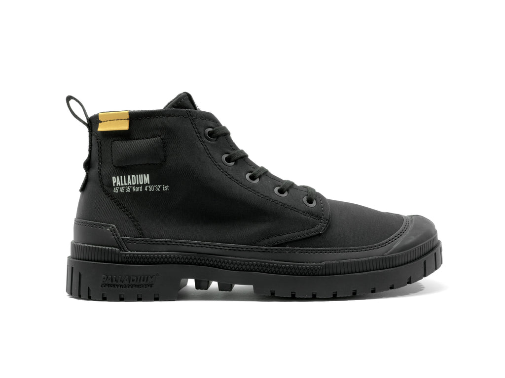 Palladium SP20 Hi-Tech Black Boots: Lightweight, Durable, Waterproof, Urban Explorer Footwear