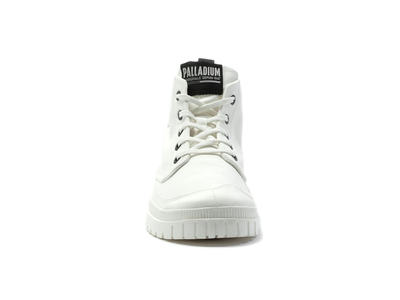 Palladium SP20 Hi-Tech White Durable Canvas Boots for Men and Women