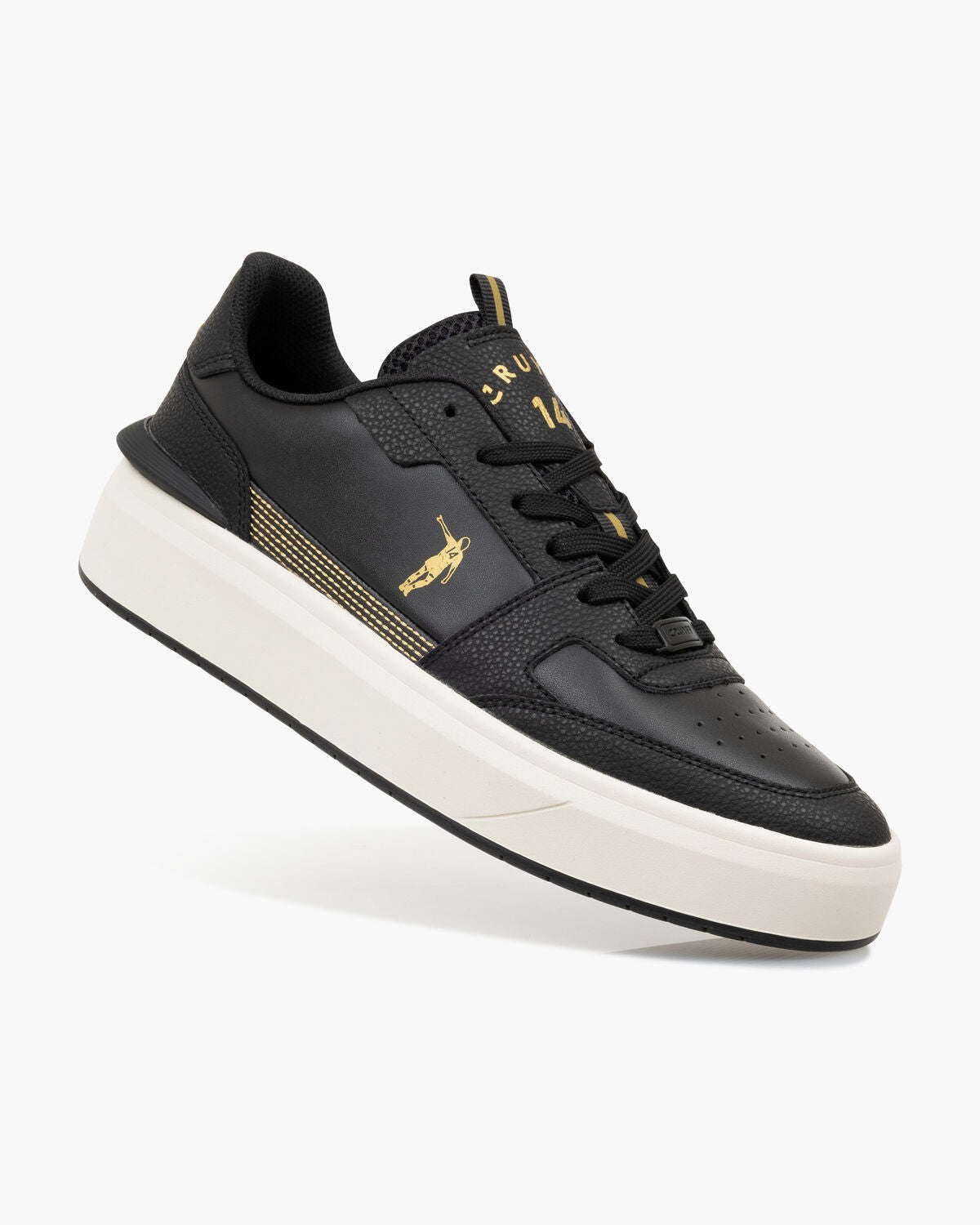 Cruyff Endorsed Tennis Sneaker: Stylish Black & White Performance Footwear