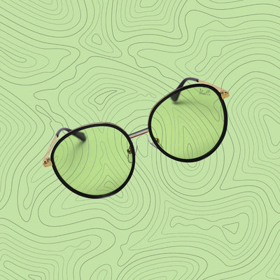 Vialli Don Spiaci C3 Green Sunglasses: Stylish Eye Protection with UV400