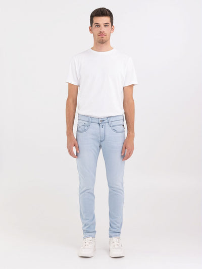 Replay M914Y Blue Slim Fit Stretch Denim Jeans for Men