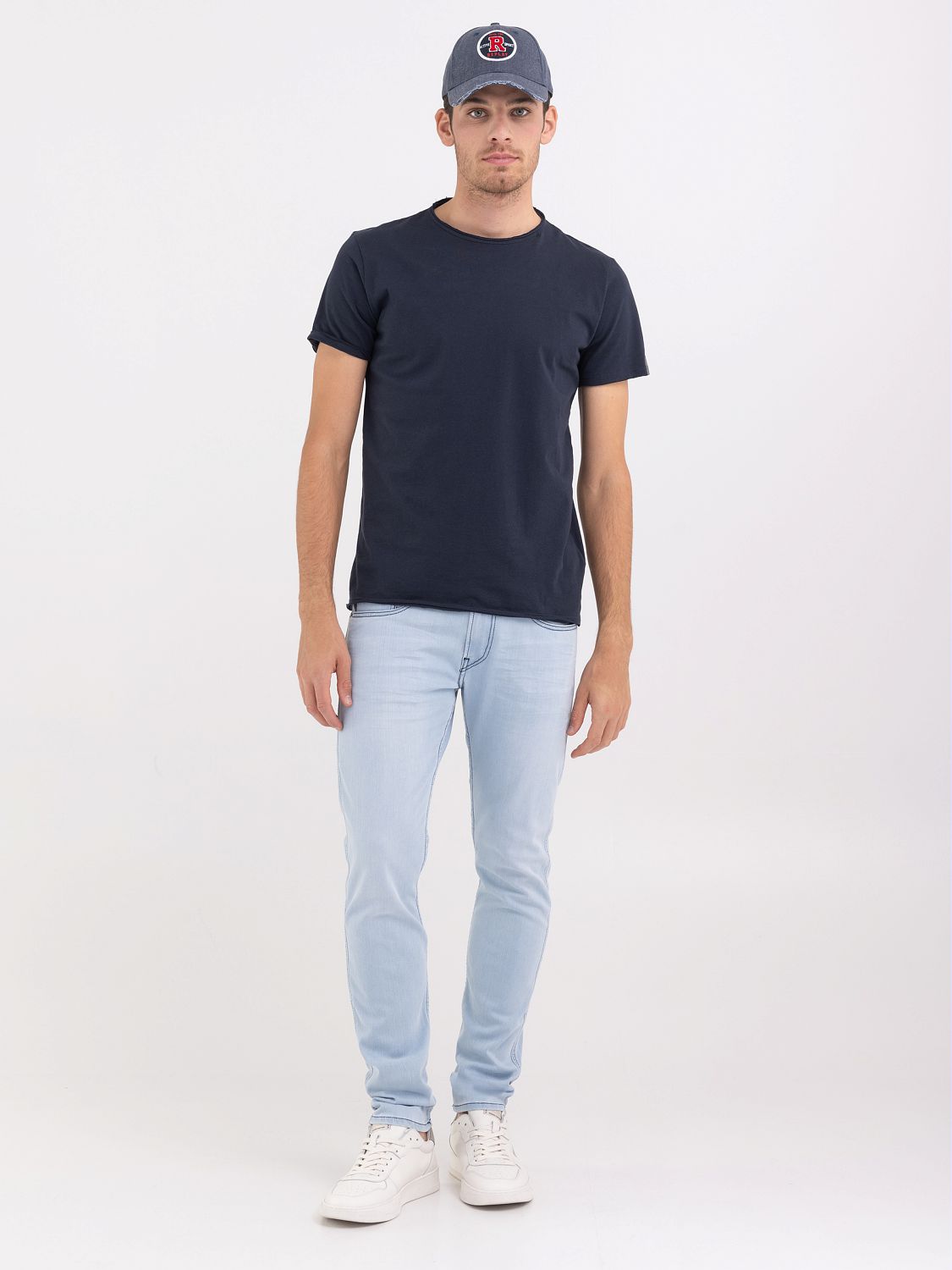 Replay M914Y Blue Slim Fit Stretch Denim Jeans for Men
