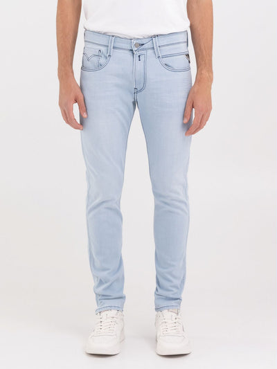 Replay M914Y Blue Slim Fit Stretch Denim Jeans for Men