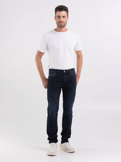 Replay Men's Navy M914 661 Y90 Slim Fit Jeans Premium Denim