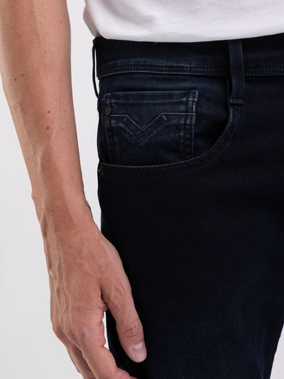Replay Men's Navy M914 661 Y90 Slim Fit Jeans Premium Denim