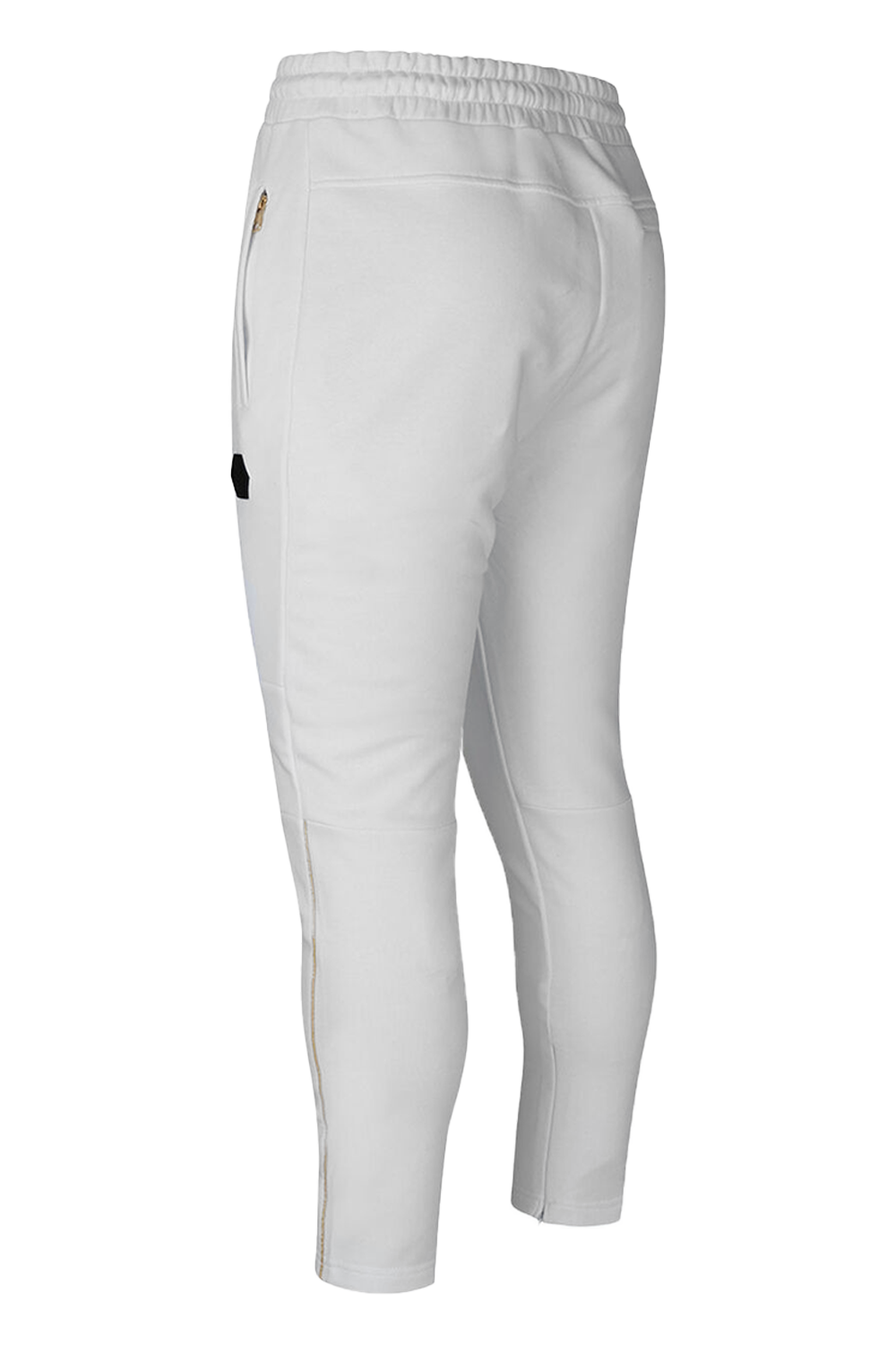 Cruyff Thetor White Gold Men's Track Pants with Zipper Cuffs