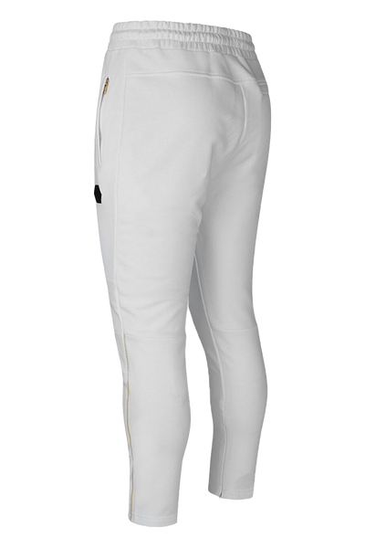 Cruyff Thetor White Gold Men's Track Pants with Zipper Cuffs