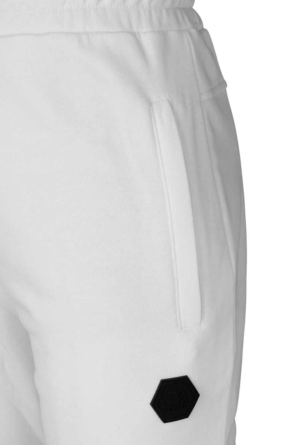 Cruyff Thetor White Gold Men's Track Pants with Zipper Cuffs