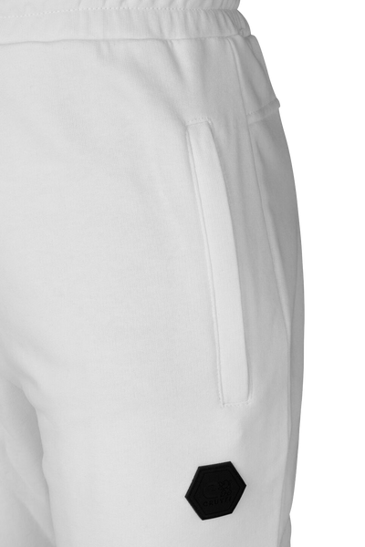 Cruyff Thetor White Gold Men's Track Pants with Zipper Cuffs