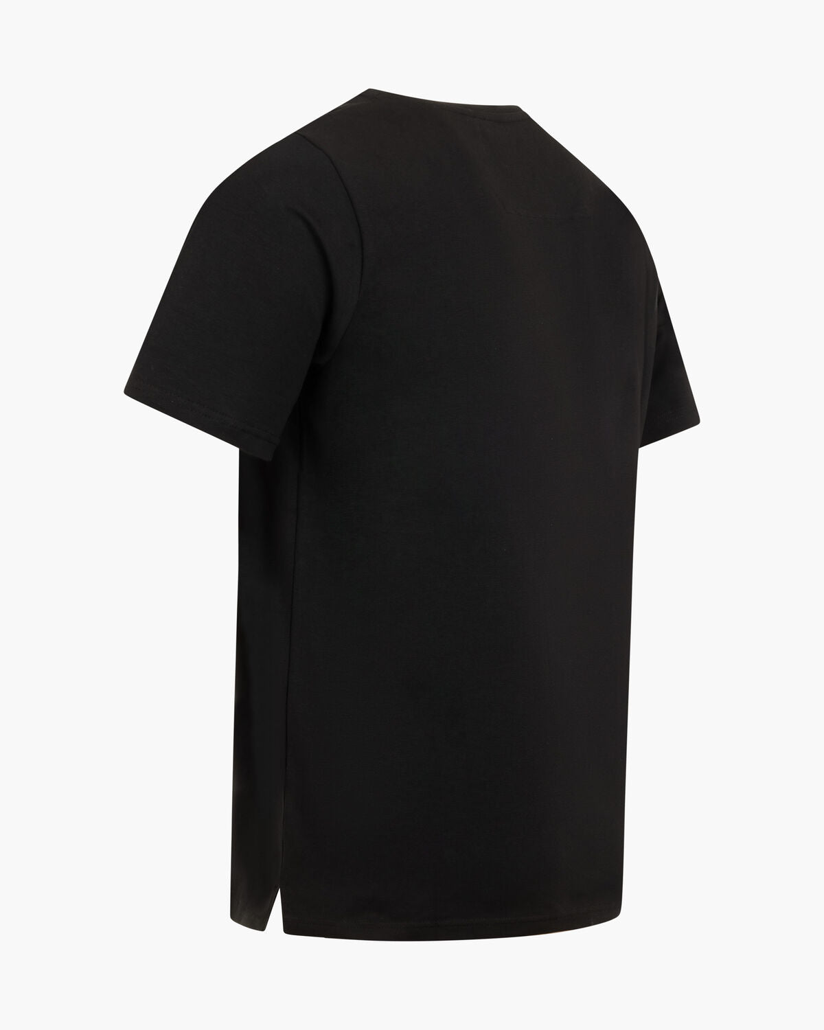 Cruyff C-Logo Embroidered Black Gold T-Shirt Cotton Elastane Regular Fit