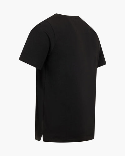 Cruyff C-Logo Embroidered Black Gold T-Shirt Cotton Elastane Regular Fit