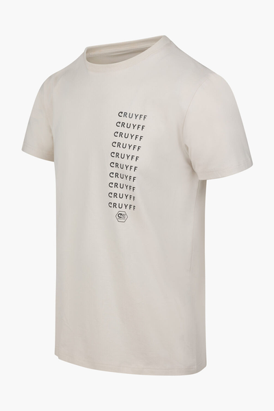 Cruyff Cream Creditos T-Shirt: Stylish, Bold Branding, Comfortable Fit, Durable Wardrobe Staple