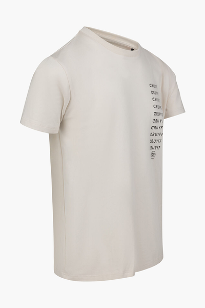 Cruyff Cream Creditos T-Shirt: Stylish, Bold Branding, Comfortable Fit, Durable Wardrobe Staple