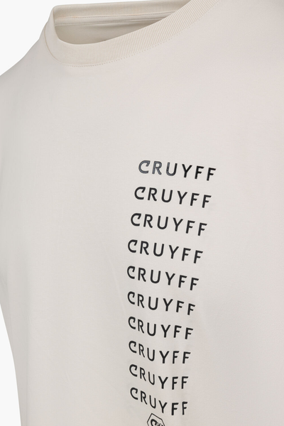 Cruyff Cream Creditos T-Shirt: Stylish, Bold Branding, Comfortable Fit, Durable Wardrobe Staple