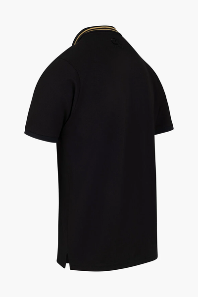 Cruyff Gudad Golfer: Stylish Breathable Lightweight Black Polo Shirt for Men