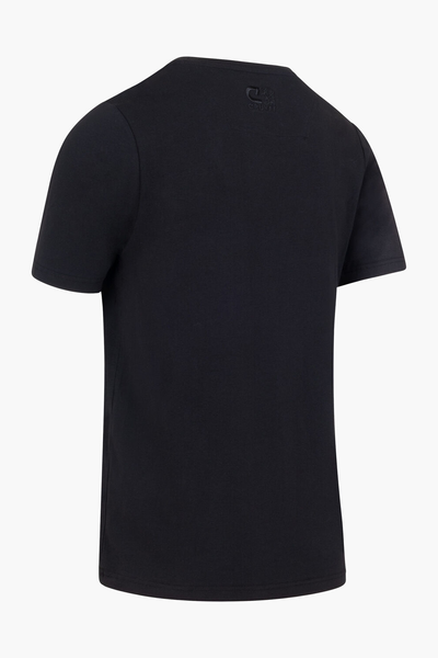 Cruyff Badge T-Shirt: Black Gold, Premium Cotton Blend, Stylish Comfort Tee
