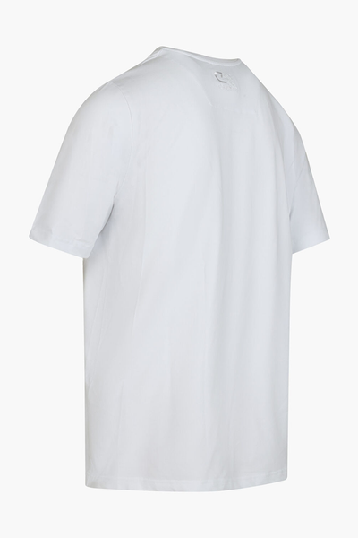 Cruyff Avatar White T-Shirt: Soft Stretch Cotton Blend for Sporty Style