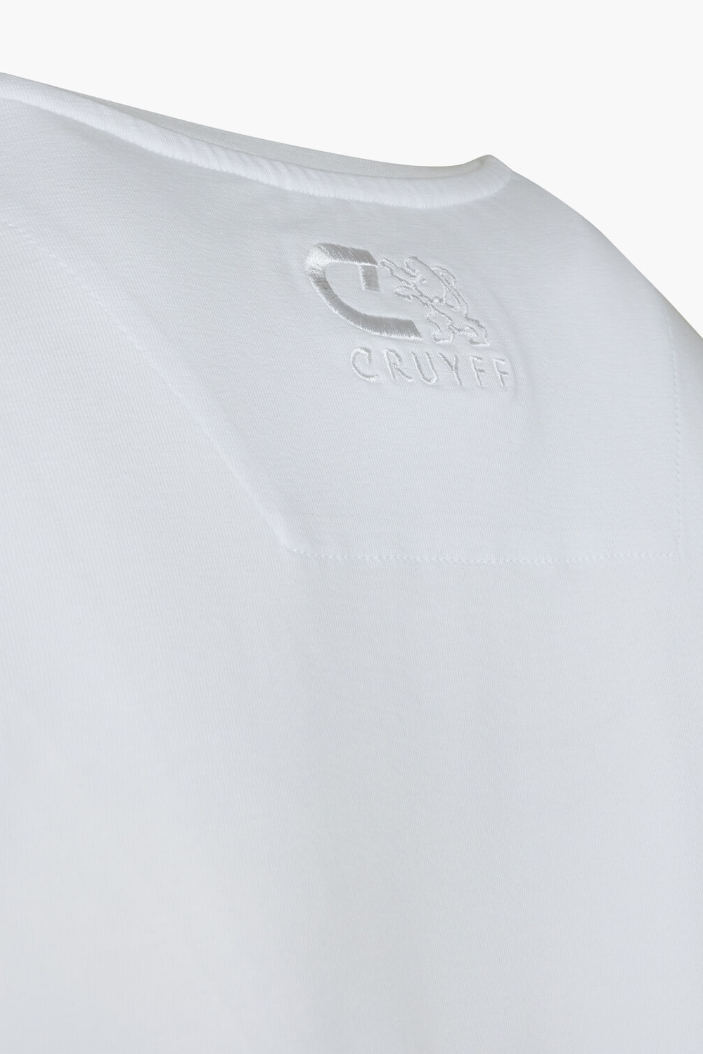 Cruyff Avatar White T-Shirt: Soft Stretch Cotton Blend for Sporty Style