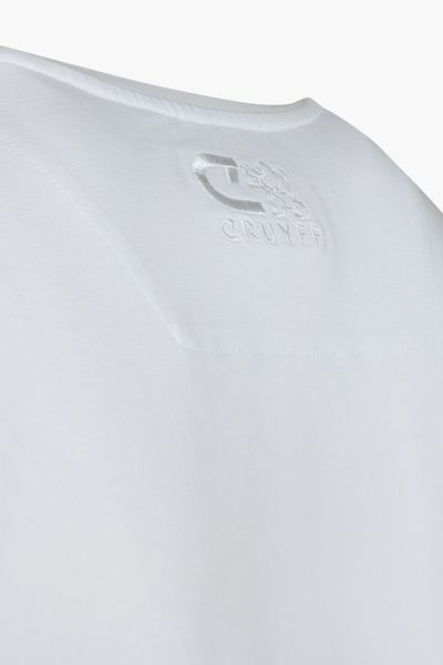 Cruyff Avatar White T-Shirt: Soft Stretch Cotton Blend for Sporty Style