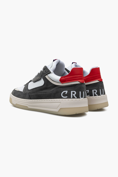 Cruyff Nemes Mid Sneaker: Stylish Black & Red Design, Branded Lace-Up Closure