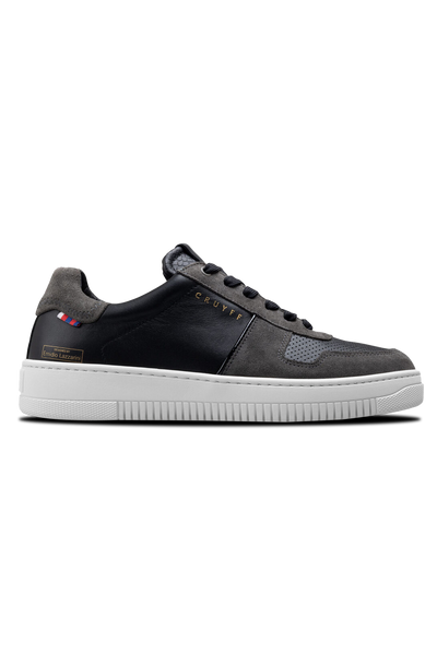 Cruyff Libero Black Perforated Suede Sneaker: Stylish Low-Cut Comfort Footwear for Men