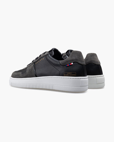 Cruyff Libero Black Perforated Suede Sneaker: Stylish Low-Cut Comfort Footwear for Men