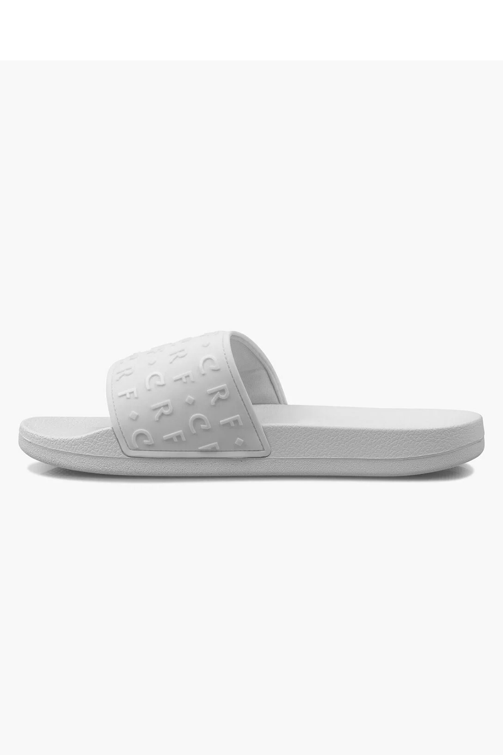 Cruyff CRF Slide 100 White Embossed Comfort Summer Sandal for Men