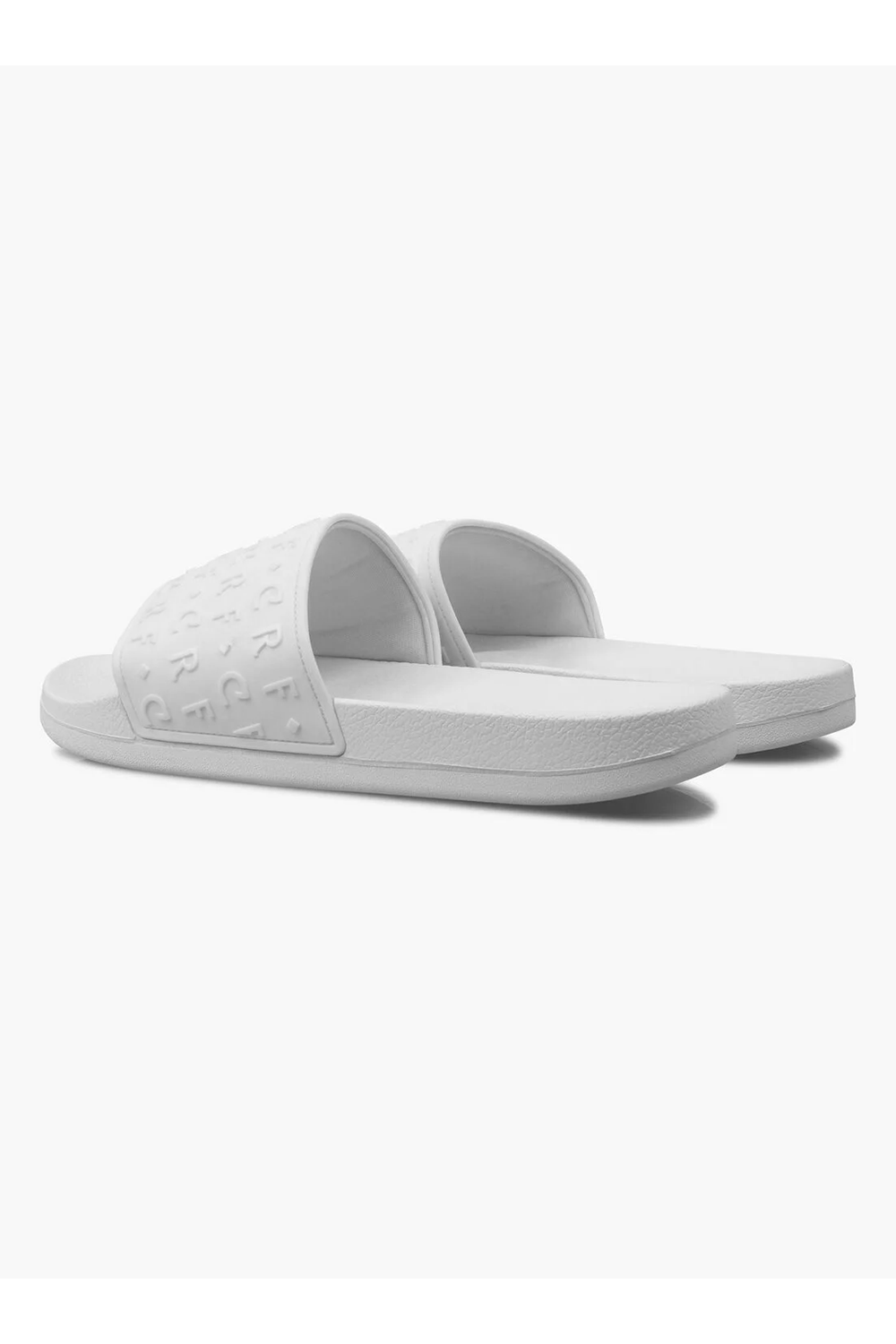 Cruyff CRF Slide 100 White Embossed Comfort Summer Sandal for Men