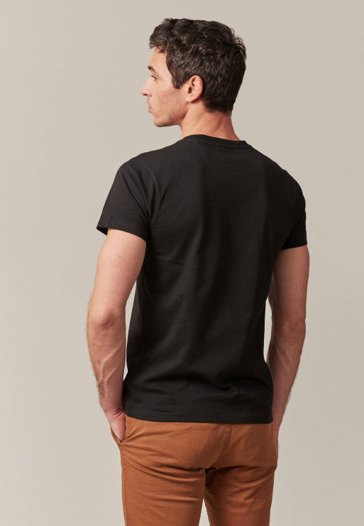Deeluxe Arizona Short Sleeve Black Cotton T-Shirt for Men