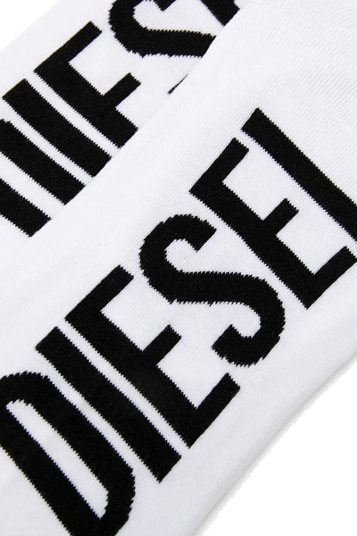 Diesel Hidepat Secret Socks: White, Discreet, Branded, Low-Cut for Ultimate Comfort