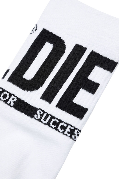 Diesel Ray Three-Pack Long Socks: White, Stylish, Comfortable, Everyday Essential