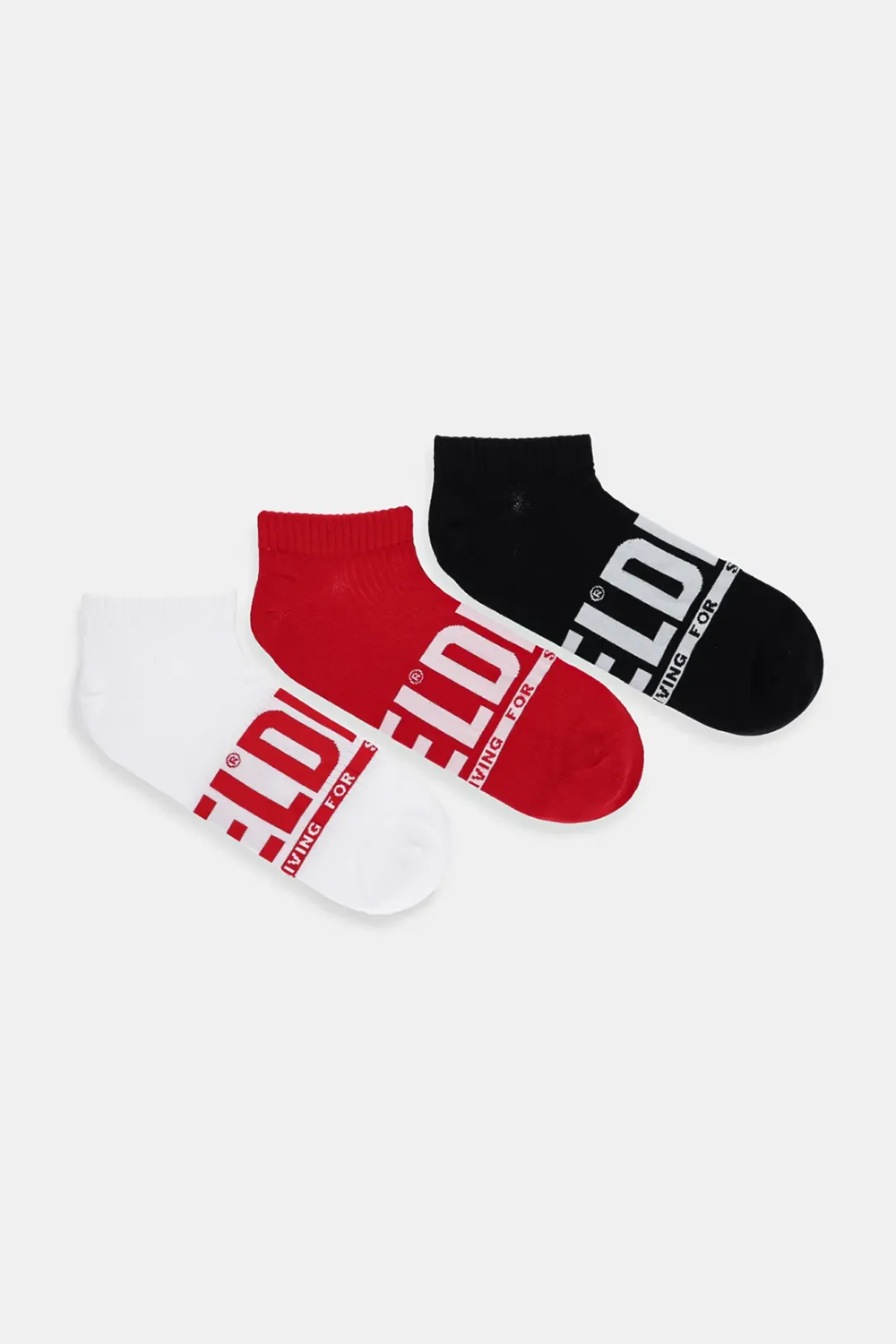 Diesel Gost Threepack Ankle Socks: Multi-Color, Superior Comfort, Durable Style