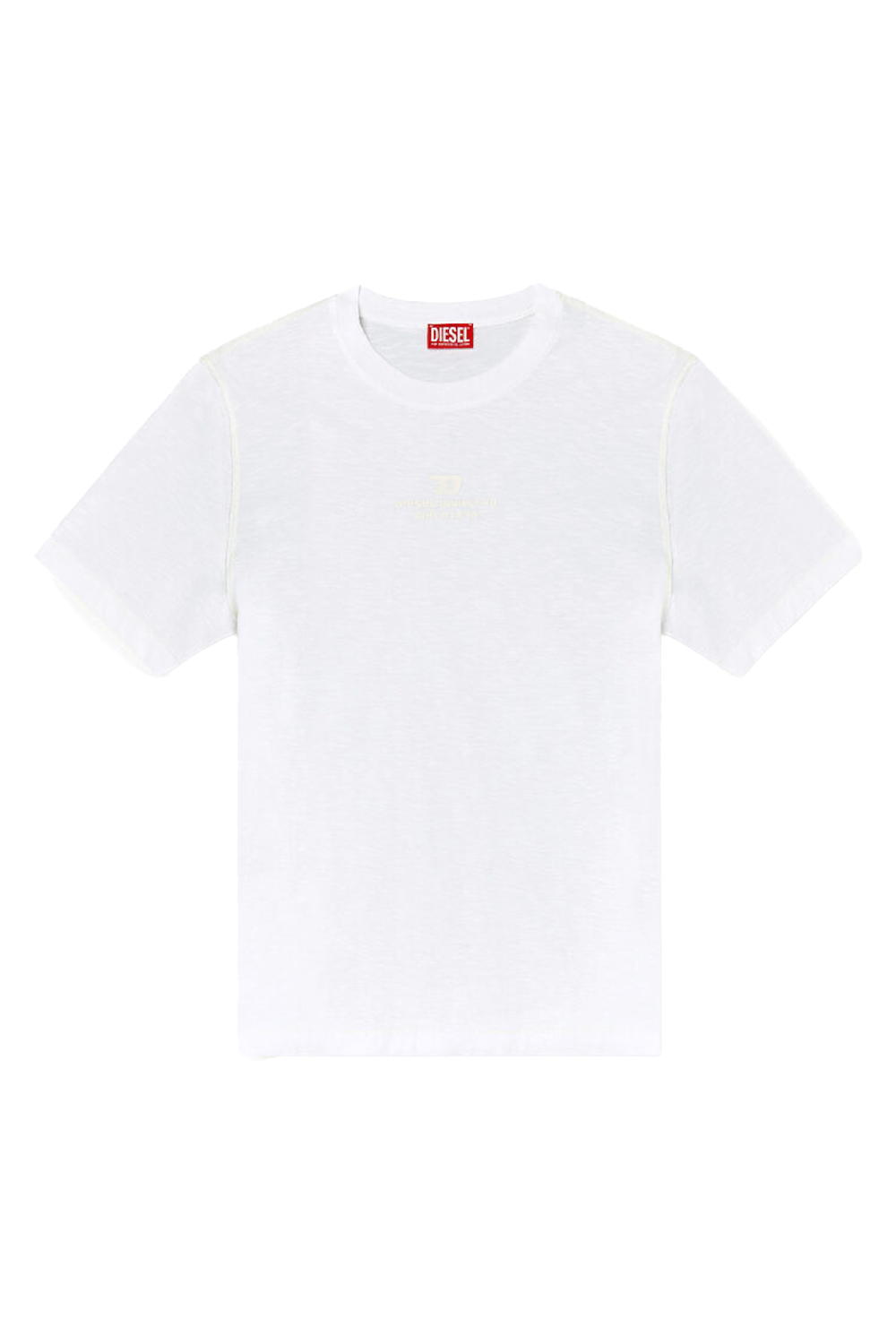 Diesel T-Adjust-R10 White T-Shirt: Premium Cotton, Iconic Style for Men