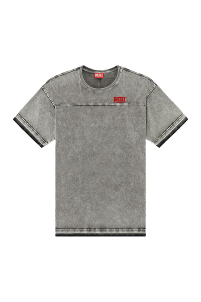 Diesel T-Hoxt Premium Gray Cotton Tee for Ultimate Summer Comfort