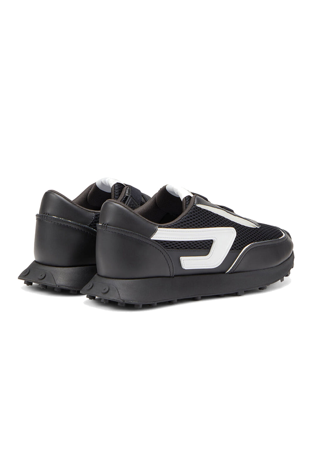 Diesel S-Racer EVO Black Men's Running Trainers with Velcro Straps