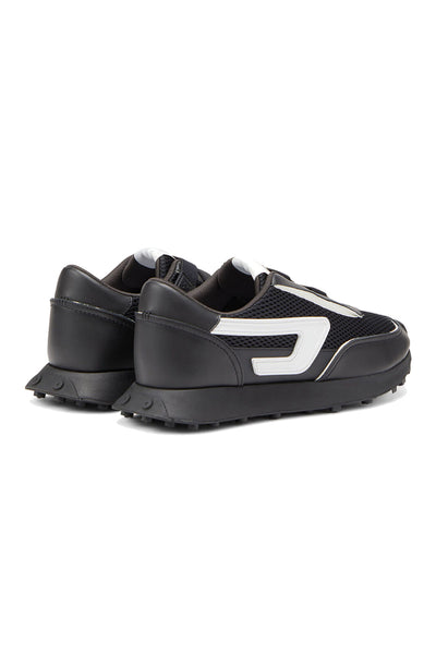 Diesel S-Racer EVO Black Men's Running Trainers with Velcro Straps