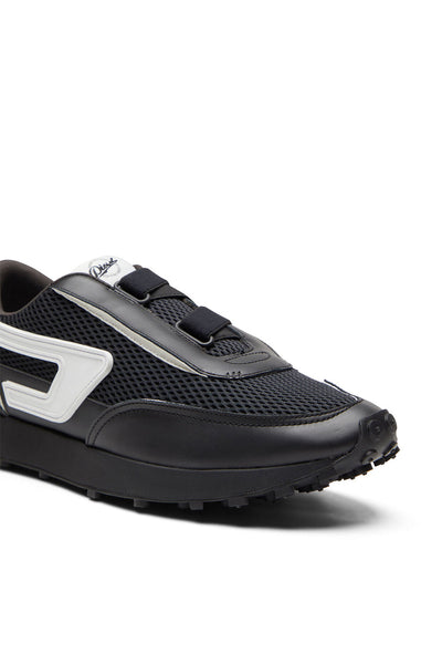 Diesel S-Racer EVO Black Men's Running Trainers with Velcro Straps