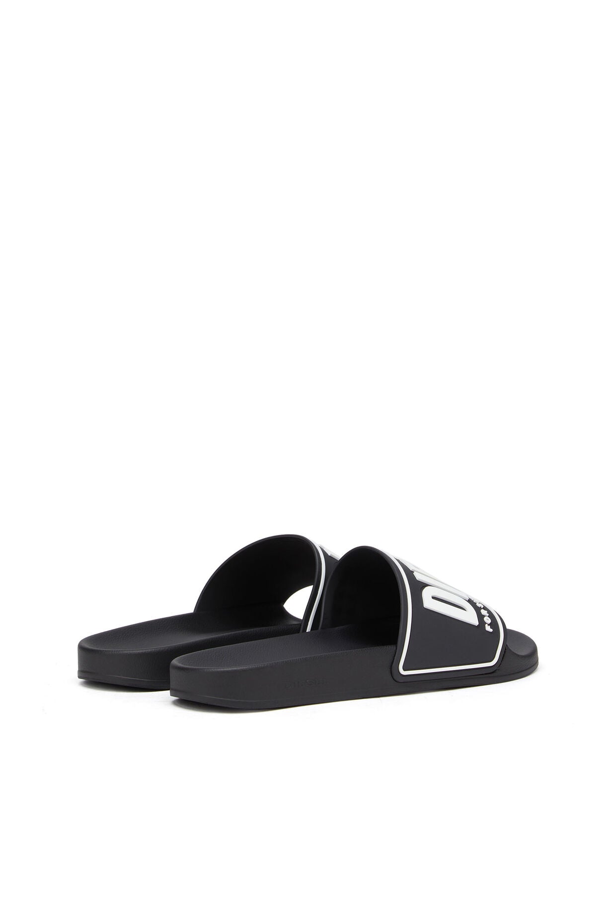 Diesel SA-Mayemi CC Slide Black Pool Sandal with 3D Logo Design