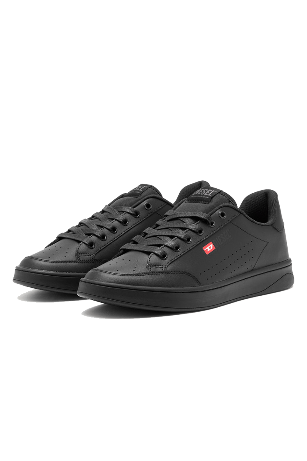 Diesel S-Athene VTG Sneaker: Low-Cut, Lace-Up, Black, Stylish, Everyday Comfort