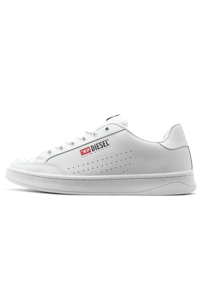 Diesel S-Athene VTG White Low-Cut Lace-Up Sneaker for Everyday Style