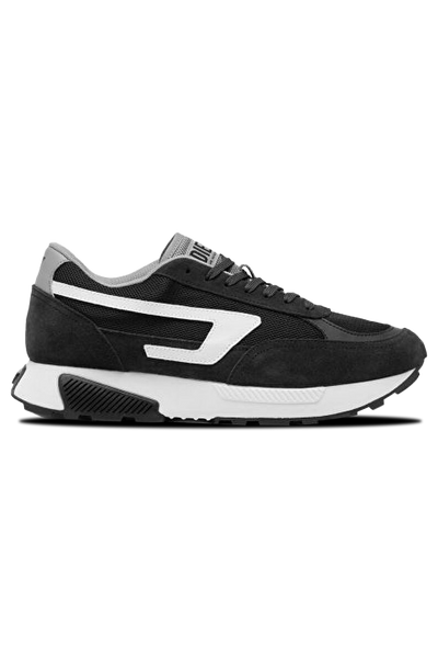 Diesel S-Tyche D Sneaker: Black Lace-Up Comfort & Style for Winter