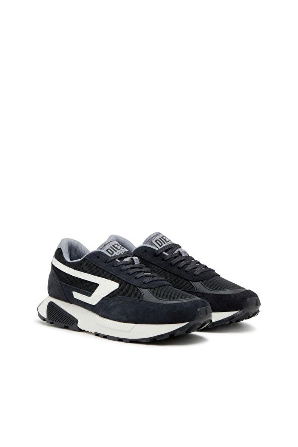 Diesel S-Tyche D Sneaker: Black Lace-Up Comfort & Style for Winter