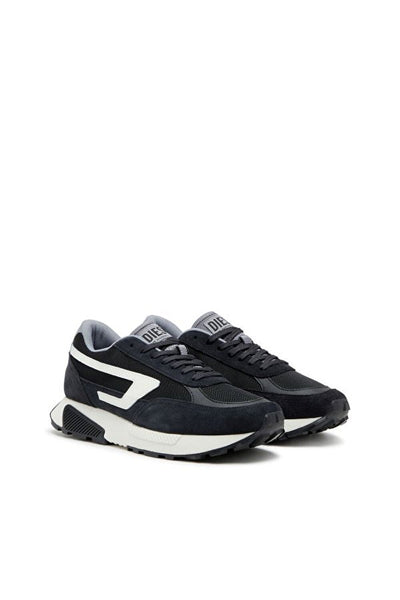 Diesel S-Tyche D Sneaker: Black Lace-Up Comfort & Style for Winter