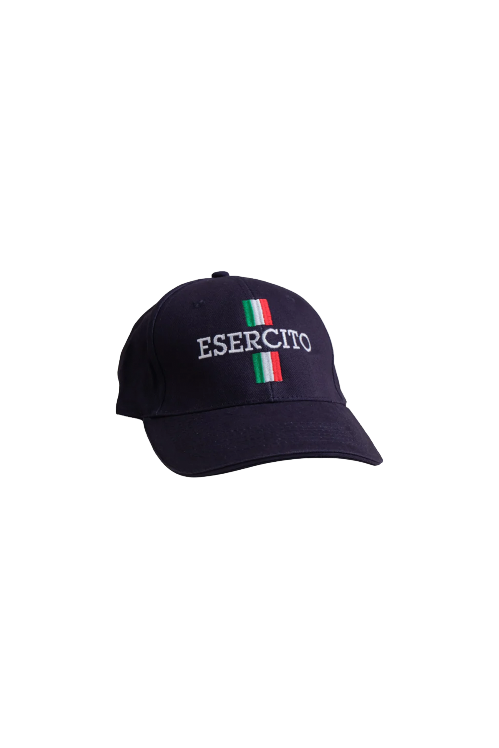 Esercito Italian Tricolore Navy Blue Cotton Adjustable Baseball Cap
