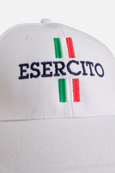 Esercito Tricolore Cap: Stylish Italian Cotton Hat with Adjustable Closure