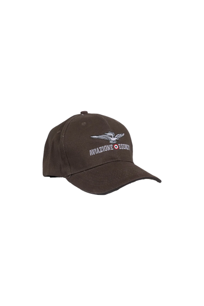 Esercito Aves Olive Cotton Cap with Adjustable Buckle Closure